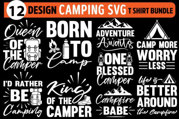 Camping Adventure SVG Bundle Graphics for T-Shirt Designs