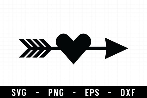 Heart Svg, Arrow Heart Svg: A Graphic Design Asset for Crafts and Branding