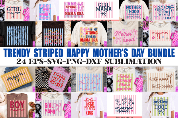 Mother’s Day Png Bundle Graphics for T-Shirt Designs