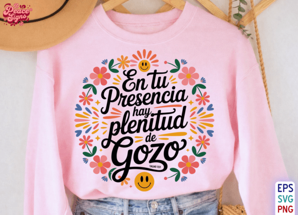 Plenitud De Gozo En Tu Presencia Graphics For T-Shirt Designs