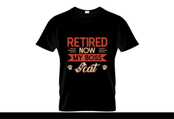 Retirement Cat SVG for T-Shirt Designs