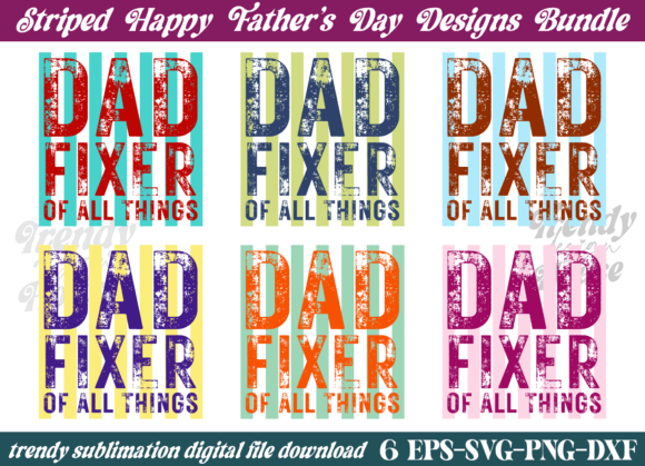 Stripes Fixer of All Things Dad Graphics for T-Shirt Designs
