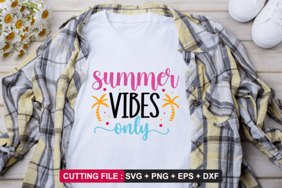 Summer Vibes Only SVG Design Graphics for Crafts